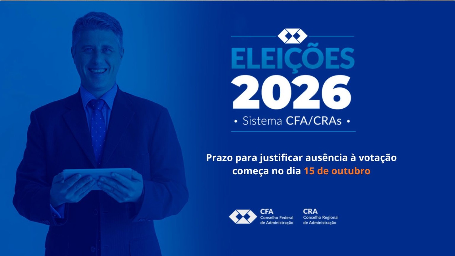 No momento, você está visualizando Profissionais que não votaram nas Eleições do Sistema CFA/CRAs 2026 devem justificar ausência